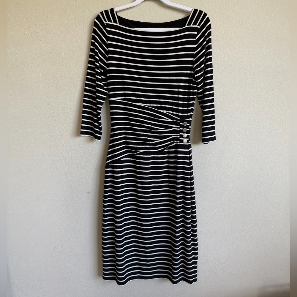 White House Black Market Striped Dress XS